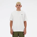 New Balance SPORT ESSENTIALS LOGO T-SHIRT Weiß/Khaki/Beige/Creme