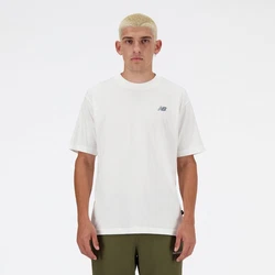 New Balance SPORT ESSENTIALS LOGO T-SHIRT Weiß/Khaki/Beige/Creme