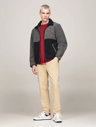 Tommy Jeans Kurzjacke TJM TEDDY ESSENTIAL JACKET Grau/Dunkelgrau/Hellblau/Rot/Beige