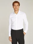 Calvin Klein Langarmhemd POPLIN HP EXTRA SLIM SHIRT Weiß/Creme/Schwarz
