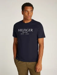 Tommy Hilfiger T-Shirt BIG HILFIGER TEE marine/weiß