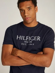 Tommy Hilfiger T-Shirt BIG HILFIGER TEE marine/weiß
