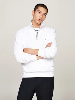 TOMMY HILFIGER Sweatshirt ESSENTIAL FLEECE 1/4 ZIP TOMMY HILFIGER Sweatshirt ESSENTIAL FLEECE 1/4 ZIP