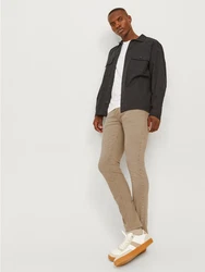 Jack & Jones Slim-fit-Jeans JJIGLENN JJORIGINAL (1-tlg) dunkelbeige