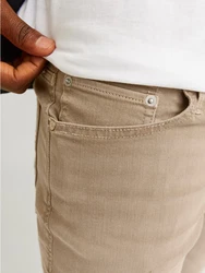 Jack & Jones Slim-fit-Jeans JJIGLENN JJORIGINAL (1-tlg) dunkelbeige