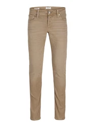 Jack & Jones Slim-fit-Jeans JJIGLENN JJORIGINAL (1-tlg) dunkelbeige
