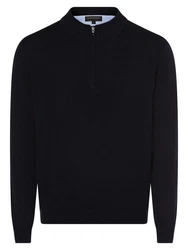 Finshley & Harding Strickpullover Dunkelblau/Schwarz