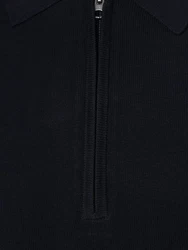 Finshley & Harding Strickpullover Dunkelblau/Schwarz
