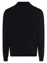 Finshley & Harding Strickpullover Dunkelblau/Schwarz