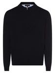 Finshley & Harding Strickpullover Dunkelblau/Schwarz