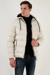 Buratti Winterjacke Beige/Creme/Weiß/Khaki