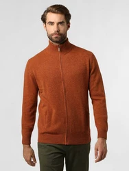 Andrew James Strickjacke Orange/Braun/Rot