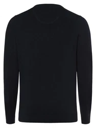 Finshley & Harding Strickpullover Dunkelblau/Schwarz