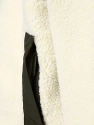 SELECTED HOMME Fleecejacke SLHChinook Beige/Weiß/Khaki/Creme/Schwarz