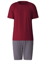Pyjama Relax Imprint (2 tlg) mit elastischem Hosenbund