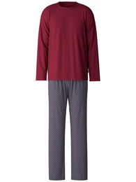 Pyjama Relax Imprint (2 tlg) mit aufgesetzter Brusttasche