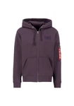 Alpha Industries Hoodie Back Print Zip Hoodie Lila/Dunkelblau/Fliederfarben