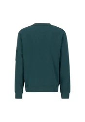 Alpha Industries Sweatshirt Alpha Label Sweater für Herren Grün/Dunkelgrün/Türkis
