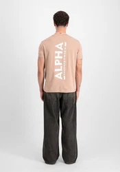 Alpha Industries T-Shirt Backprint T Beige/Khaki/Braun