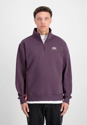 Alpha Industries Sweater Half Zip SL Fliederfarben/Lila/Dunkelblau