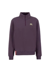 Alpha Industries Sweater Half Zip SL Fliederfarben/Lila/Dunkelblau