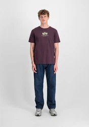 Alpha Industries T-Shirt Basic T ML Dunkelblau/Lila/Fliederfarben/Bordeaux/Dunkelrot