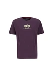 Alpha Industries T-Shirt Basic T ML Dunkelblau/Lila/Fliederfarben/Bordeaux/Dunkelrot