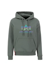 Alpha Industries Hoodie Basic Rainbow Refl. Print Regenbogen
