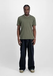 Alpha Industries T-Shirt Embroidery T Dunkelgrün/Khaki