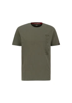 Alpha Industries T-Shirt Embroidery T Dunkelgrün/Khaki