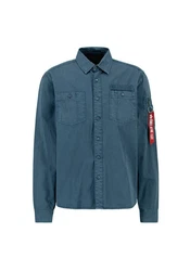 Alpha Industries Oversize Shirt Air Force EMB Shirt Grau/Hellblau/Blau/Dunkelblau