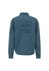 Alpha Industries Oversize Shirt Air Force EMB Shirt Grau/Hellblau/Blau/Dunkelblau