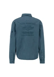 Alpha Industries Oversize Shirt Air Force EMB Shirt Grau/Hellblau/Blau/Dunkelblau