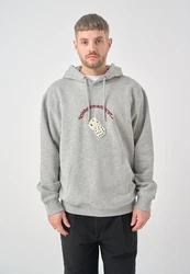 Cleptomanicx Kapuzensweatshirt Boxy Hooded Racing grau