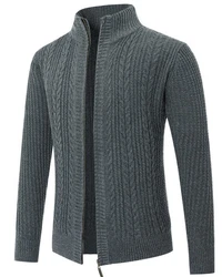 Allthemen Cardigan Herren Strickjacke mit Reißverschluss 