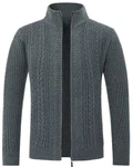 Allthemen Cardigan Herren Strickjacke mit Reißverschluss 