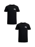 Jack & Jones T-Shirt 2er-Set Plus Size T-Shirt Logo (4831) Schwarz/Weiß (4831)