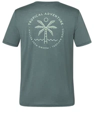 SUPER.NATURAL T-Shirt TROPICAL ADVENTURE TEE Türkis/Grün/Dunkelgrün/Blau