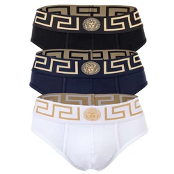 Versace Herren Slip TOPEKA Dunkelblau/Gold/Weiß/Rot/Lila/Orange/Braun