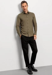 OLYMP Businesshemd Level Five Jerseyshirt 