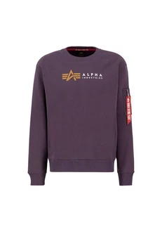 Alpha Industries Sweatshirt Alpha Label Sweater für Herren Dunkelblau/Lila/Rot/Fliederfarben/Rosa