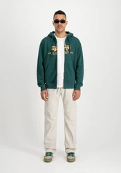 ALPHA INDUSTRIES Sweatjacke Dunkelgrün/Grün