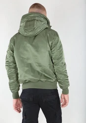 Alpha Industries Bomberjacke MA-1 Hooded Dunkelgrün/Grün