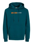 Jack & Jones Sweatshirt JJECORP LOGO SWEAT HOOD PLAY NOOS Grün/Türkis