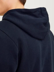 Jack & Jones Sweatshirt JJECORP LOGO SWEAT HOOD PLAY NOOS marine/rot/weiß