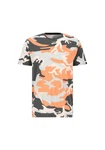 Alpha Industries T-Shirt Backprint T Camo Dunkelgrün/Orange/Rot/Mischfarben