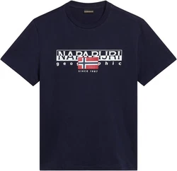 Napapijri T-Shirt Style AYLMER marine/hellrot/wei