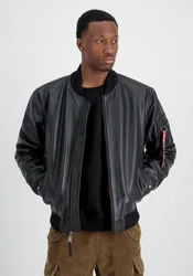 Alpha Industries Herren Jacke Schwarz/Braun/Rot