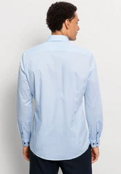 OLYMP Businesshemd Level Five body fit Dunkelblau/Hellblau/Blau