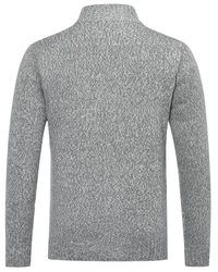 Allthemen Cardigan Herren Strickjacke mit Reißverschluss Grau/Hellgrau/Dunkelgrau